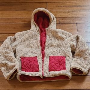 Zyia Red Reversible Hooded Jacket